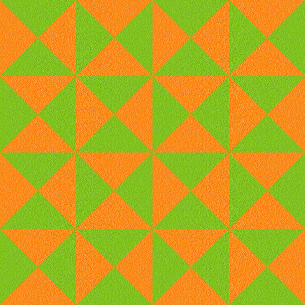 Abstract paneling pattern - seamless background - orange and lime - Zdjęcie, obraz