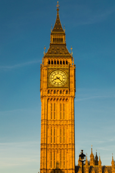 Big Ben Tower hora de ouro
 - Foto, Imagem