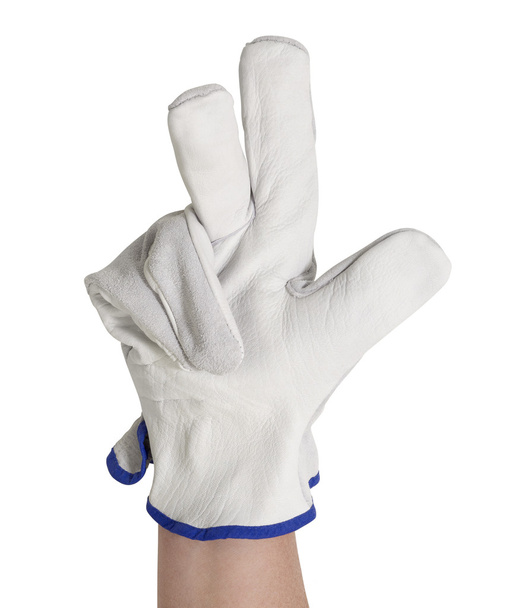 Signaling gloved hand - Photo, Image