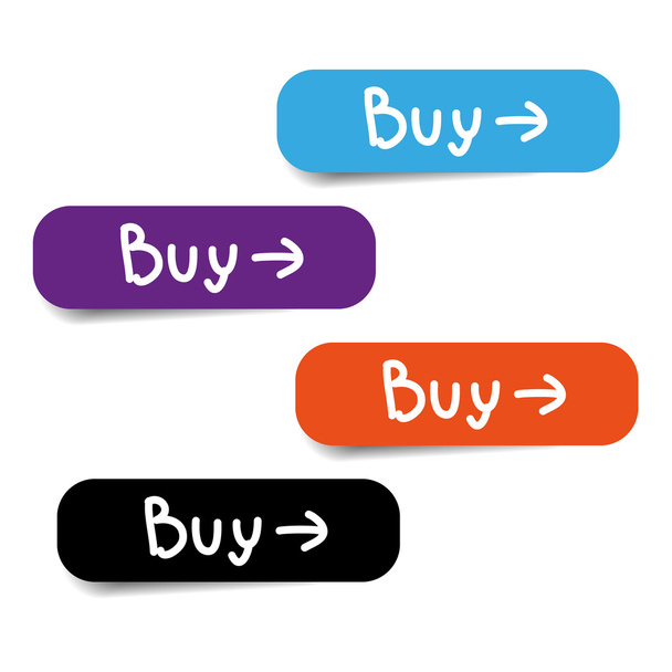 color buttons buy - Vektor, obrázek
