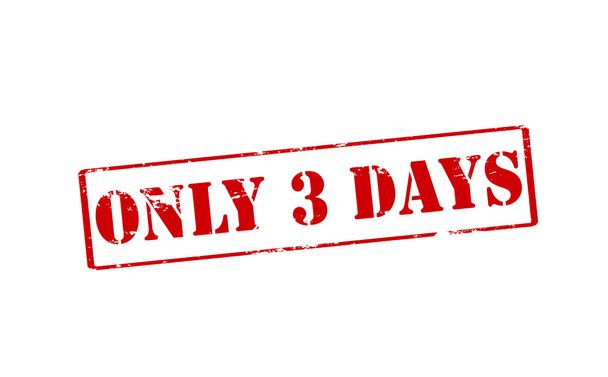 Only three days - Vector, Image