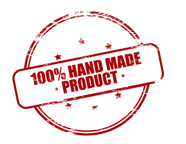 Εκατό τοις εκατό χειροποίητα προϊόντος - Διάνυσμα, εικόνα