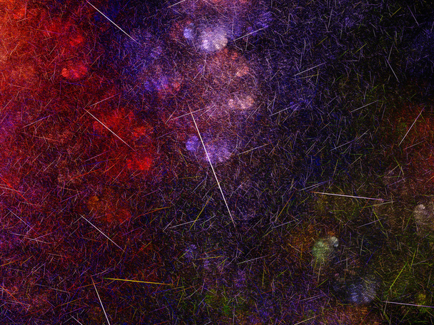 Pioggia di meteoriti multicolore nello spazio
 - Foto, immagini