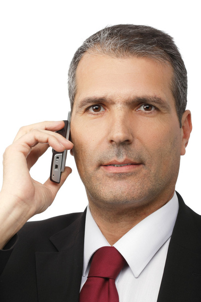 zakenman bellen op mobiele telefoon - Foto, afbeelding