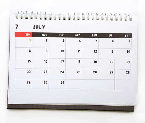 July - calendar - Foto, Imagem
