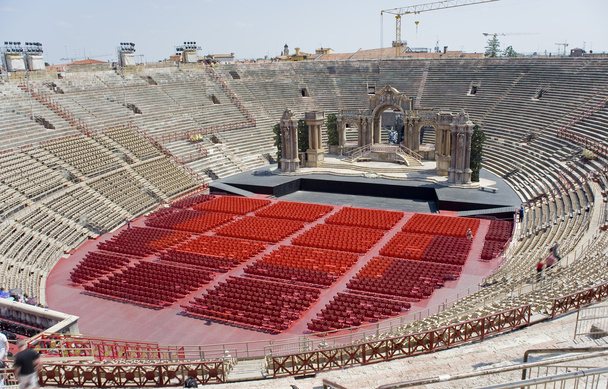  italien, veronesisches amphitheater (arena di verona).  - Foto, Bild