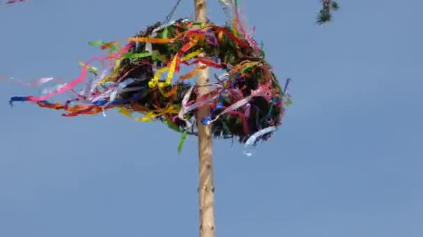 Maypole in wind - Footage, Video
