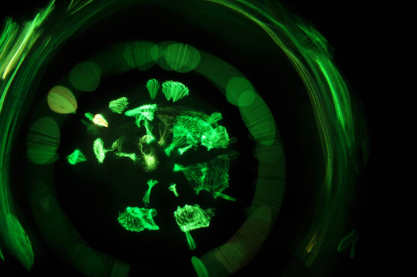 fondo abstracto, el efecto de la luz, verde
 - Foto, Imagen