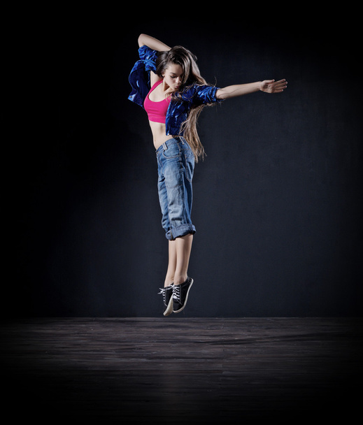 Modern dancer girl (dark ver) - Zdjęcie, obraz