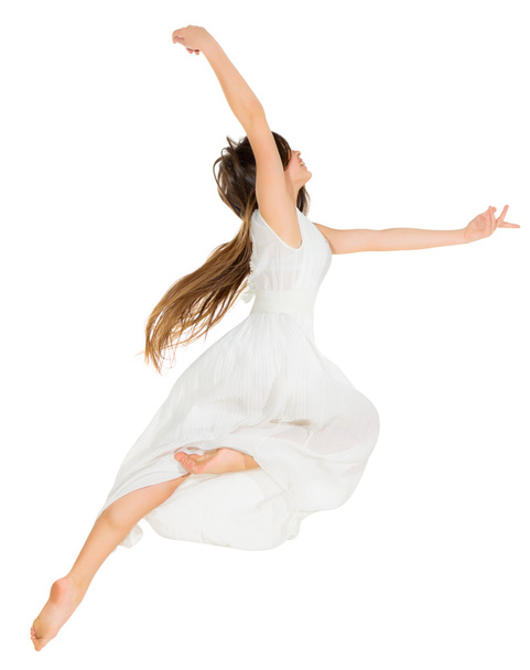 Modern dancer girl isolated - Zdjęcie, obraz