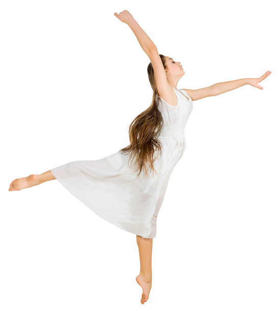 Modern dancer girl isolated - Zdjęcie, obraz