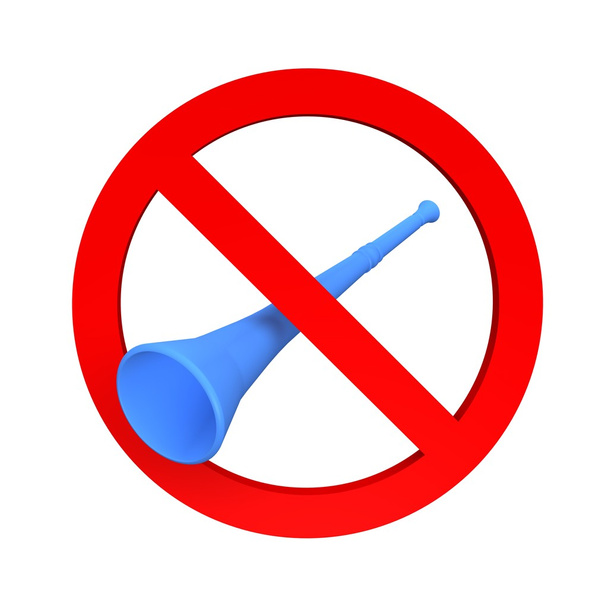 Ban vuvuzela sinal
 - Foto, Imagem