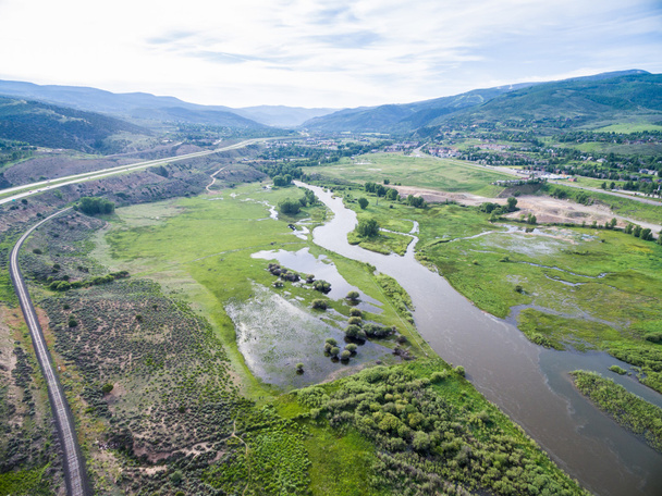 Luftaufnahme des Colorado River - Foto, Bild
