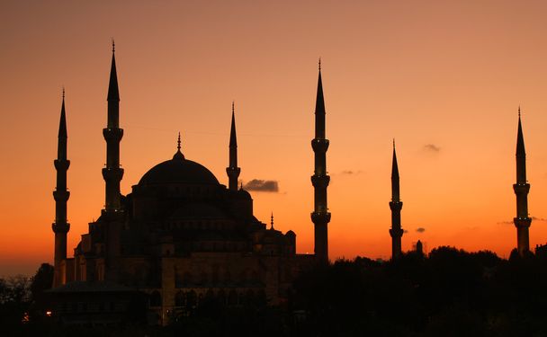 ブルー ・ モスク イスタンブール - サンセット - 写真・画像