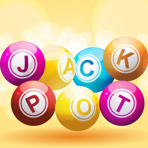 Jackpot achtergrond - Vector, afbeelding