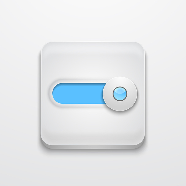 Vector modern app icon on gray - Vetor, Imagem
