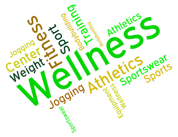 Wellness Words Means Preventive Medicine And Care - Foto, immagini
