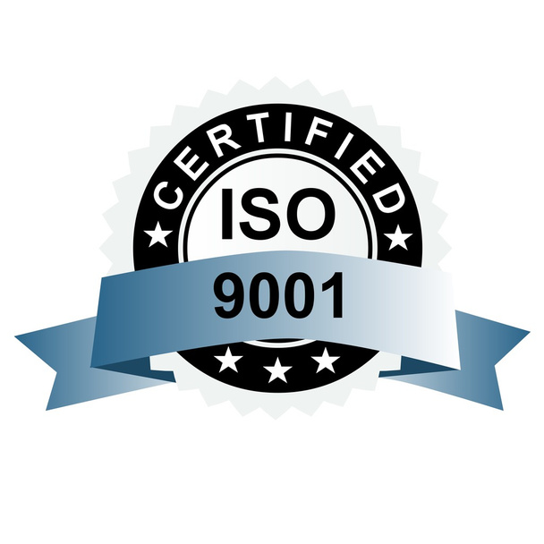 ISO certified silver emblem - Fotografie, Obrázek