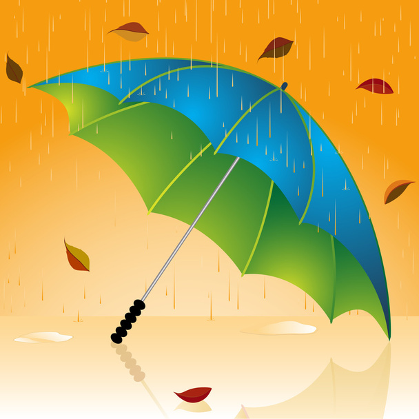 Herbstsonnenschirm - Vektor, Bild