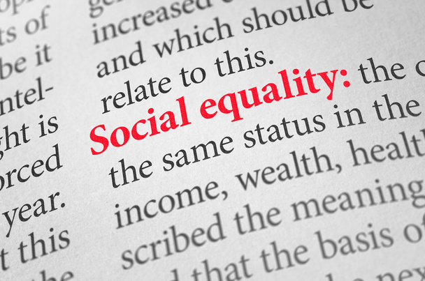 Definition of the term Social equality in a dictionary - Fotó, kép