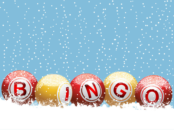 Kerstmis bingo achtergrond - Vector, afbeelding