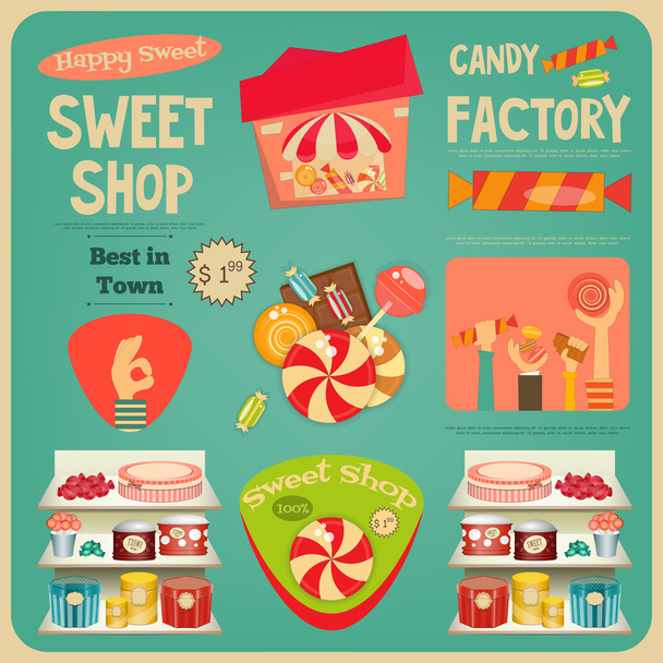 Sweet Shop - Vector, Image