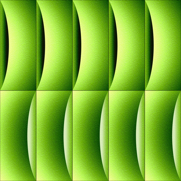 Abstract decorative paneling - waves decoration - lime texture - 写真・画像