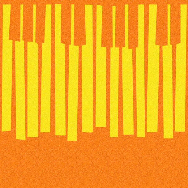 Abstract musical piano keys - seamless background - citrus texture - 写真・画像