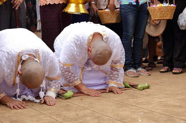 the ordination ceremony of the new monk - Photo, Image