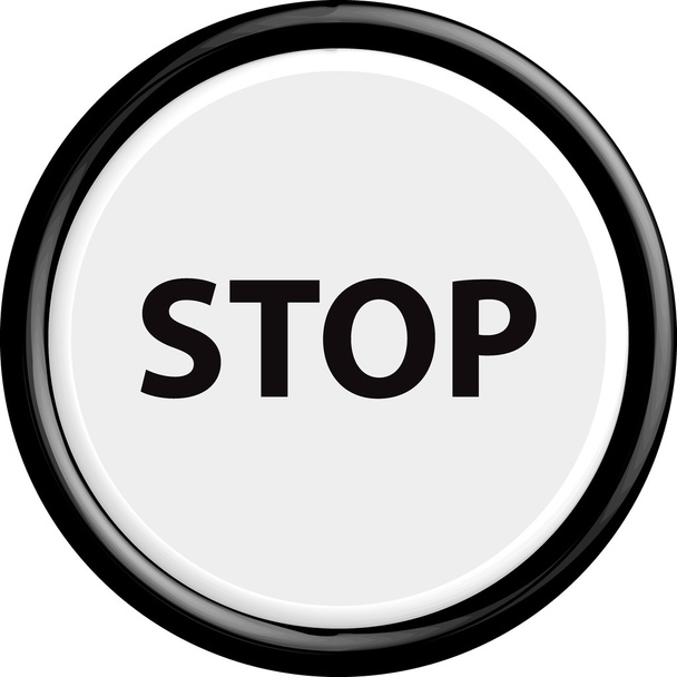 Stop gomb - Vektor, kép