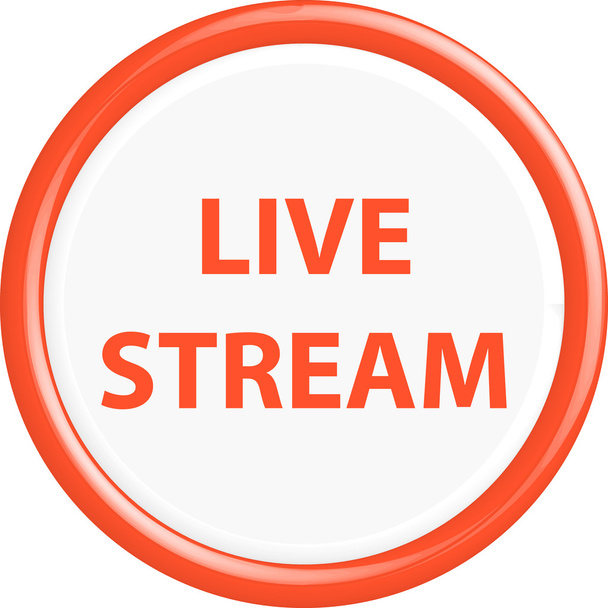 Button live stream - Vector, Image