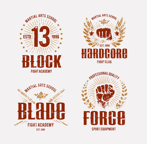 Emblemas del Club de Lucha
 - Vector, Imagen