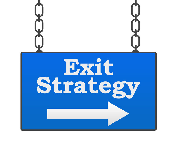 Exit strategii vývěsní štít - Fotografie, Obrázek