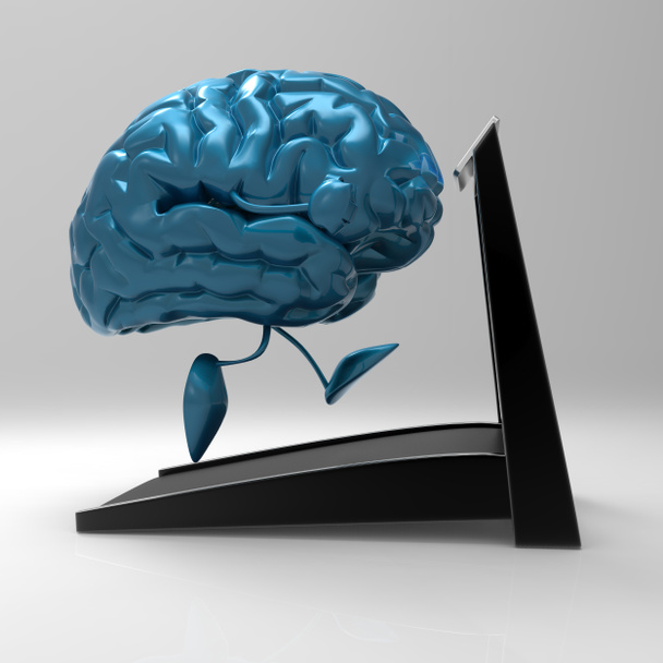 Divertido cerebro de dibujos animados
 - Foto, imagen