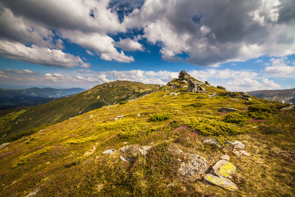 Beautiful mountains landscape in Carpathian - Фото, изображение