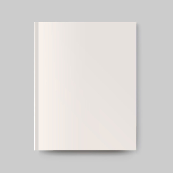 Blank magazine cover. Isolated object for design and branding - Vektör, Görsel