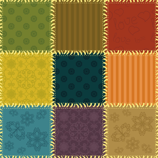 patchwork background - Vector, Image