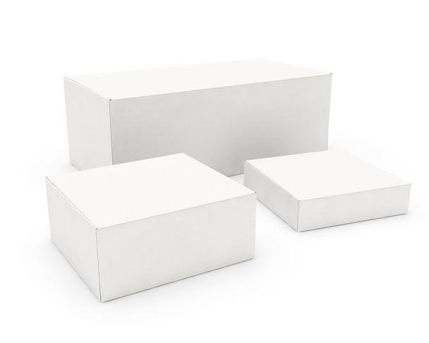 diferentes tamanhos caixas de papelão
 - Foto, Imagem