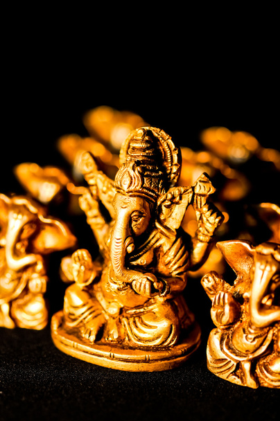 Ganesha on black background - Photo, Image
