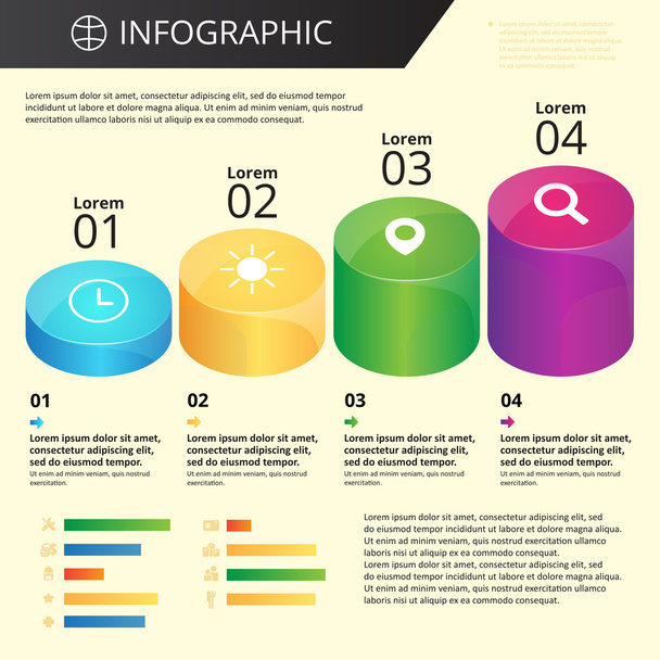 infographics template - Vetor, Imagem