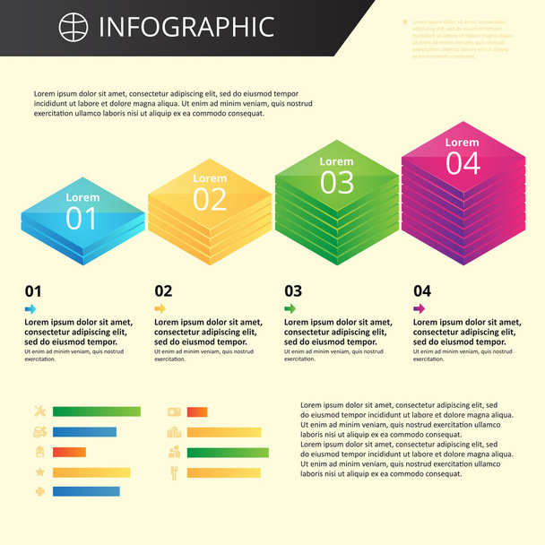 infographics template - Vektor, kép