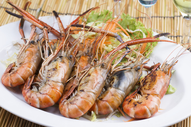 Group of grilled shrimps  - Photo, Image