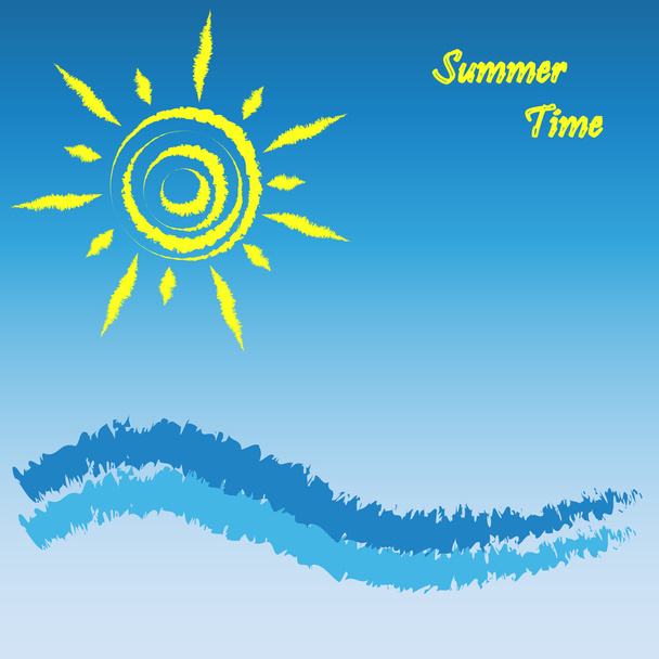 Hintergrund Sommerzeit - Vektor, Bild