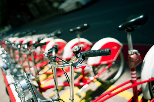 Red Barca bikes - Φωτογραφία, εικόνα
