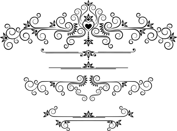 Decorative ornament border.Graphic arts. - Vector, afbeelding