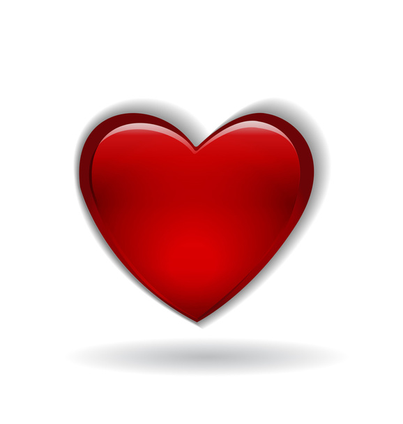 Valentines heart love logo - Vektor, obrázek