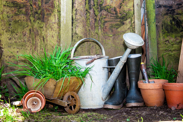 viejas herramientas de jardinería
 - Foto, imagen
