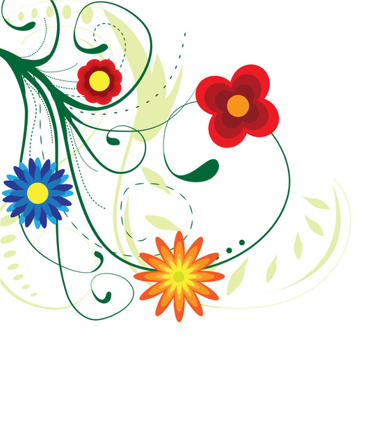 Abstract floral background. Vector. - Vector, Image
