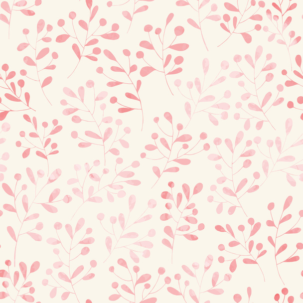 Seamless pattern with watercolor flowers - Vector, Image