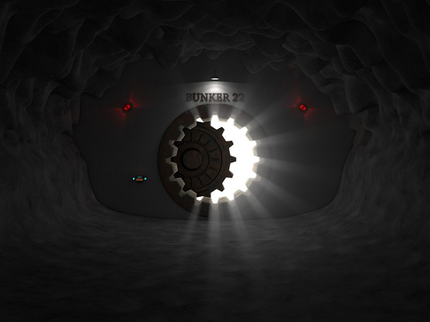 bunker entrada na caverna
. - Foto, Imagem